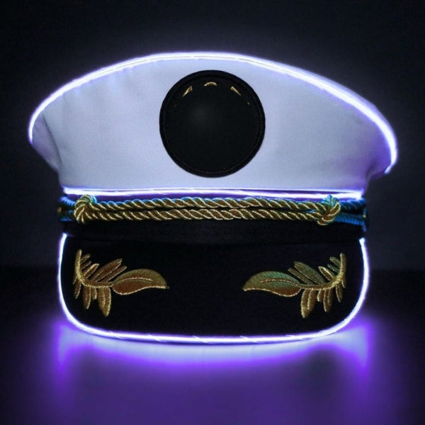 Neon Captain Hat – Purple