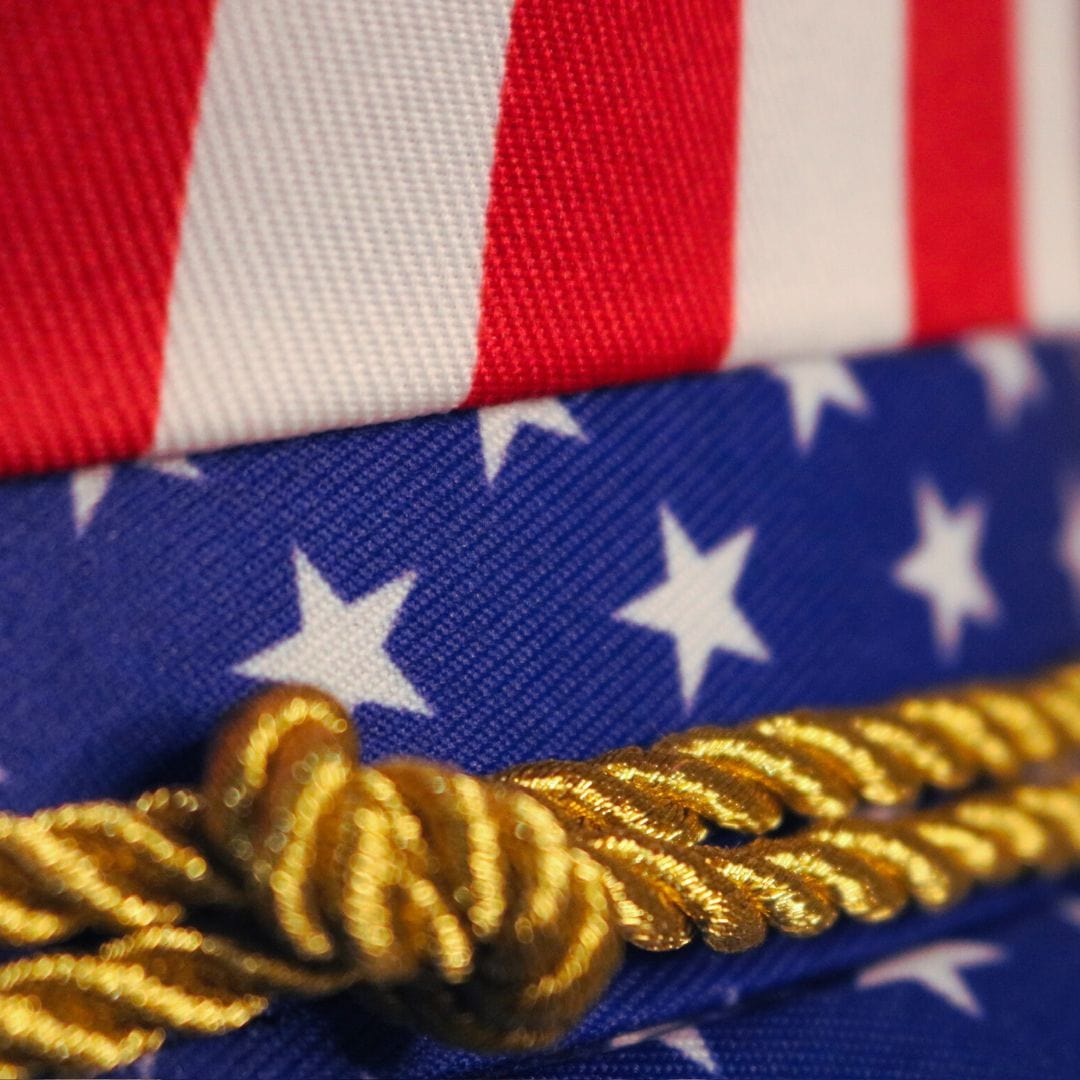 Trippy Captain Hat Merica Captain hat