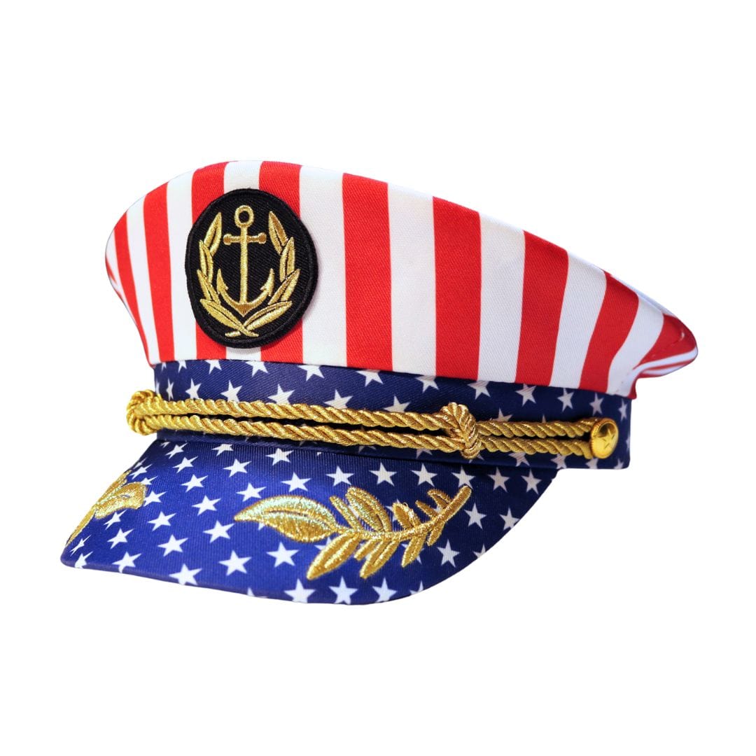 Trippy Captain Hat Yes Merica Captain hat