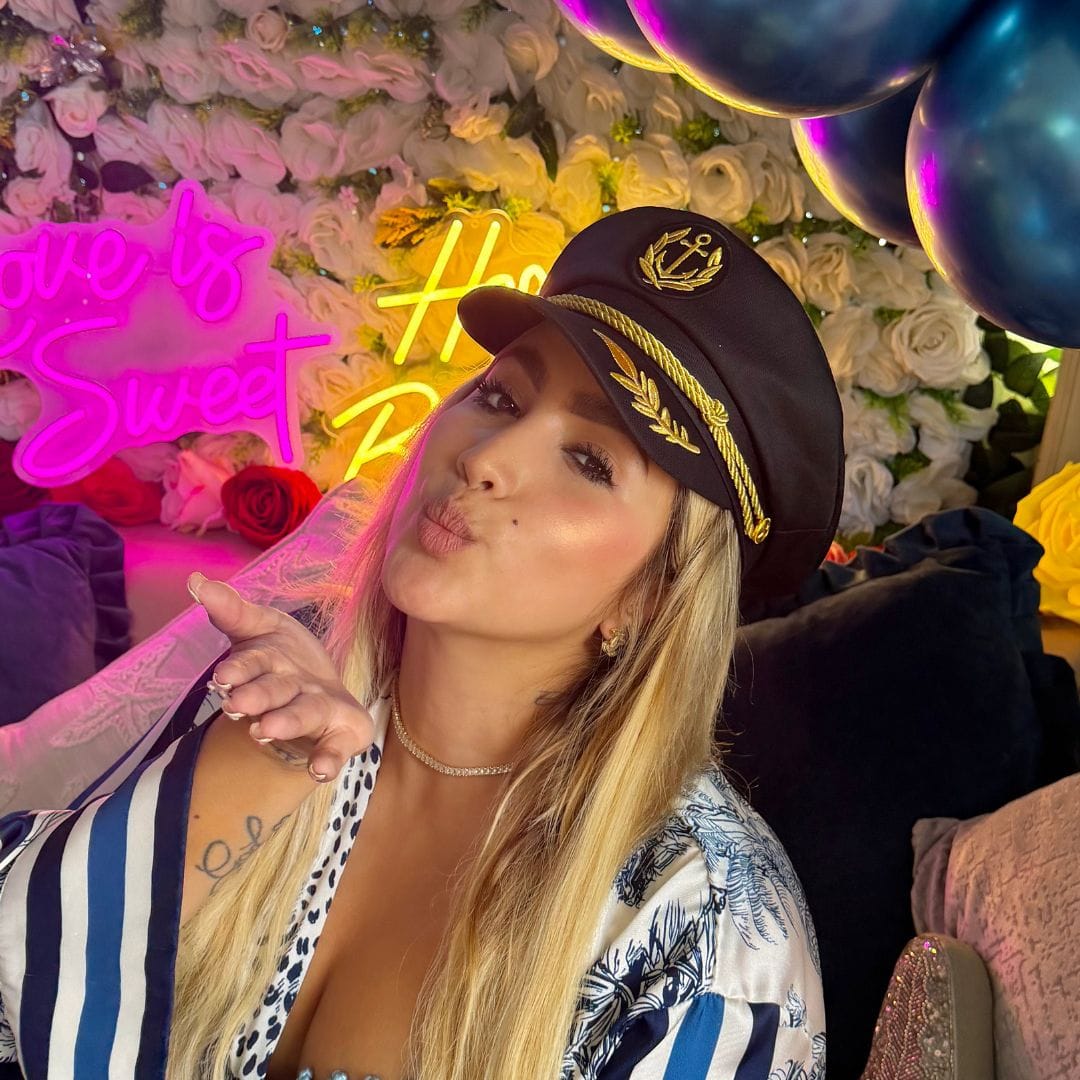 Trippy Captain Midnight Gold Captain Hat