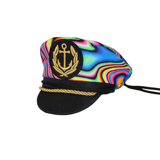 Trippy Captain Pet Captain Hat